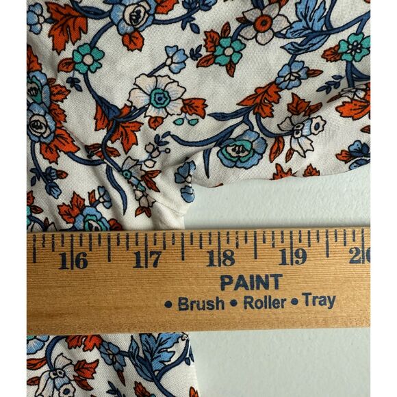 Umgee Women's Boho Floral Square Neck Midi Dress Multicolor Rayon Size S - Picture 8 of 12